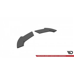 Maxton - Street Pro Lame Du Pare Chocs Arriere Mercedes-Benz A 45 AMG W176 Facelift Noir-Rouge