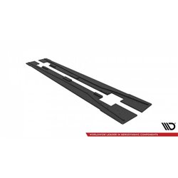 Maxton - Street Pro Rajouts Des Bas De Caisse Mercedes-Benz A 45 AMG W176 Facelift Noir-Rouge