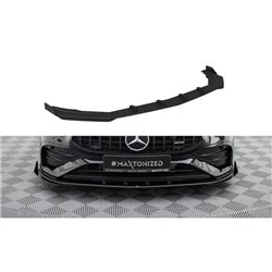 Maxton - Street Pro Lame Du Pare-Chocs Avant Mercedes-AMG A35 W177 Facelift Noir + Rabats Brillant