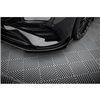 Maxton - Street Pro Lame Du Pare-Chocs Avant Mercedes-AMG A35 W177 Facelift Noir-Rouge + Rabats Brillant