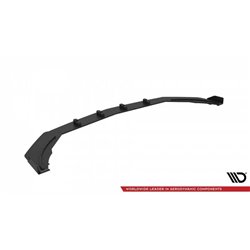 Maxton - Street Pro Lame Du Pare-Chocs Avant Mercedes-AMG A35 W177 Facelift Noir-Rouge + Rabats Brillant