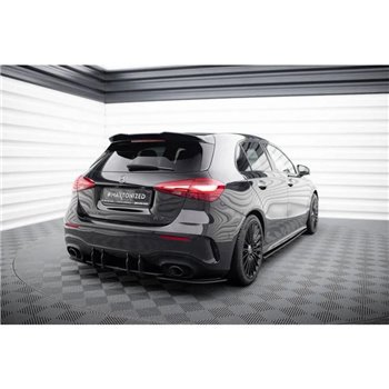 Maxton - Street Pro Central Diffuseur Arriere Mercedes-AMG A35 Hatchback W177 Noir