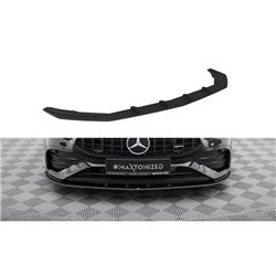 Maxton - Street Pro Lame Du Pare-Chocs Avant Mercedes-AMG A35 W177 Facelift Noir-Rouge