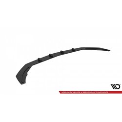 Maxton - Street Pro Lame Du Pare-Chocs Avant Mercedes-AMG A35 W177 Facelift Noir-Rouge