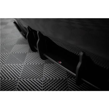 Maxton - Street Pro Central Diffuseur Arriere Mercedes-AMG A35 Hatchback W177 Noir-Rouge
