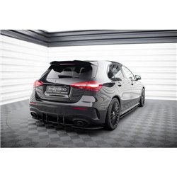 Maxton - Street Pro Central Diffuseur Arriere Mercedes-AMG A35 Hatchback W177 Noir-Rouge