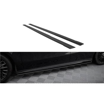 Maxton - Street Pro Rajouts Des Bas De Caisse Mercedes-AMG A35 W177 Facelift Noir-Rouge