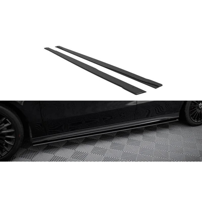 Maxton - Street Pro Rajouts Des Bas De Caisse Mercedes-AMG A35 W177 Facelift Noir-Rouge