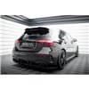 Maxton - Street Pro Lame Du Pare Chocs Arriere Mercedes-AMG A35 Hatchback W177 Noir-Rouge + Rabats Brillant