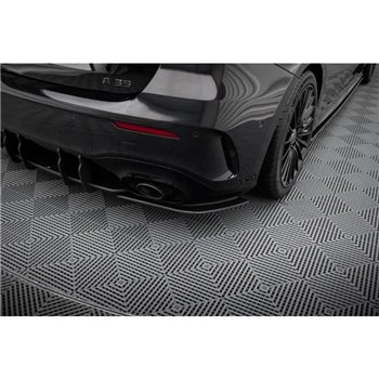 Maxton - Street Pro Lame Du Pare Chocs Arriere Mercedes-AMG A35 Hatchback W177 Noir-Rouge