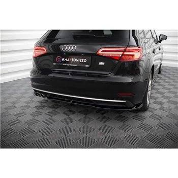 Maxton - Lames De Pare-Chocs Arrière Latérales Audi A3 Sportback 8V Facelift 