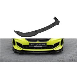 Maxton - Street Pro Lame Du Pare-Chocs Avant BMW 1 M-Pack / M135i / 128ti F40 Noir + Rabats Brillant