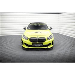 Maxton - Street Pro Lame Du Pare-Chocs Avant BMW 1 M-Pack / M135i / 128ti F40 Noir + Rabats Brillant 