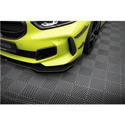 Maxton - Street Pro Lame Du Pare-Chocs Avant BMW 1 M-Pack / M135i / 128ti F40 Noir + Rabats Brillant 