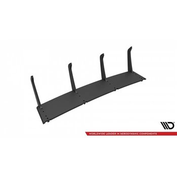 Maxton - Street Pro Central Diffuseur Arriere V.1 BMW 1 F40 M-Pack / M135i Noir-Rouge