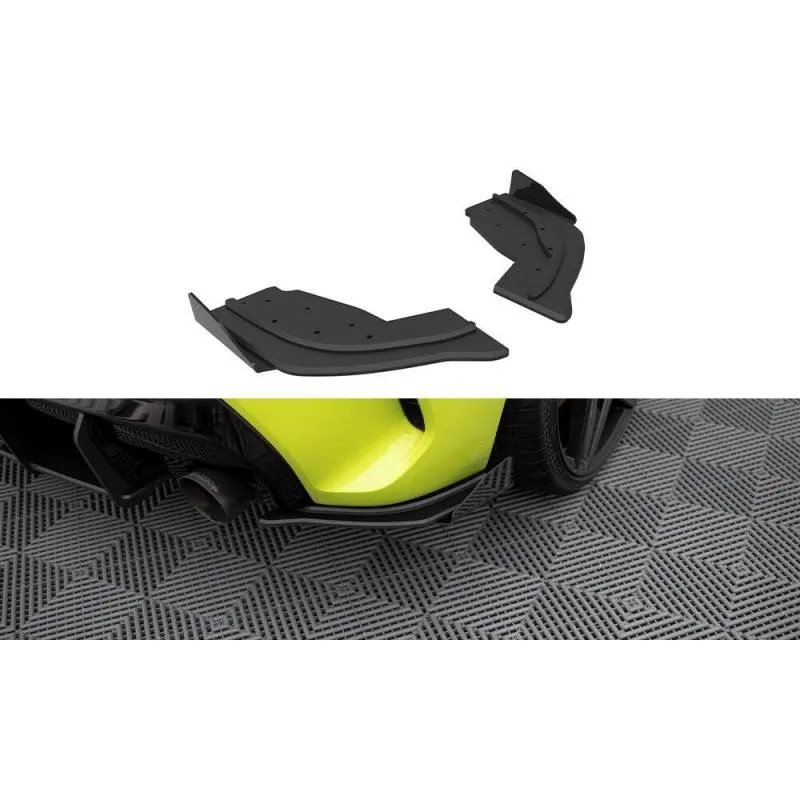 Maxton - Street Pro Lame Du Pare Chocs Arriere V.1 V.1 BMW 1 F40 M-Pack / M135i Noir + Rabats Brillant