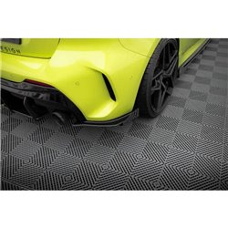 Maxton - Street Pro Lame Du Pare Chocs Arriere V.1 V.1 BMW 1 F40 M-Pack / M135i Noir + Rabats Brillant 