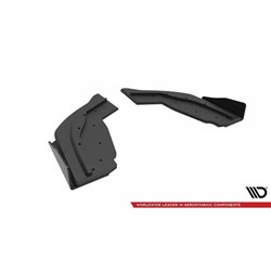 Maxton - Street Pro Lame Du Pare Chocs Arriere V.1 V.1 BMW 1 F40 M-Pack / M135i Noir + Rabats Brillant 
