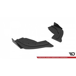 Maxton - Street Pro Lame Du Pare Chocs Arriere V.1 V.1 BMW 1 F40 M-Pack / M135i Noir + Rabats Brillant 