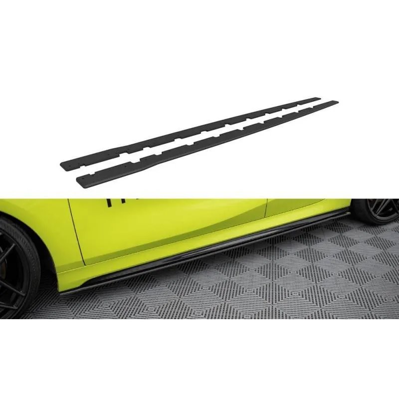 Maxton - Street Pro Rajouts Des Bas De Caisse BMW 1 M-Pack / M135i / 128ti F40 Noir