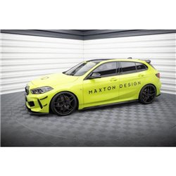 Maxton - Street Pro Rajouts Des Bas De Caisse BMW 1 M-Pack / M135i / 128ti F40 Noir-Rouge