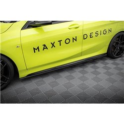 Maxton - Street Pro Rajouts Des Bas De Caisse BMW 1 M-Pack / M135i / 128ti F40 Noir-Rouge
