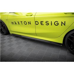 Maxton - Street Pro Rajouts Des Bas De Caisse BMW 1 M-Pack / M135i / 128ti F40 Noir-Rouge