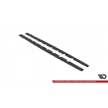 Maxton - Street Pro Rajouts Des Bas De Caisse BMW 1 M-Pack / M135i / 128ti F40 Noir-Rouge