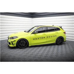 Maxton - Street Pro Rajouts Des Bas De Caisse BMW 1 M-Pack / M135i / 128ti F40 Noir + Rabats Brillant 
