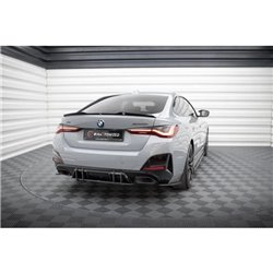 Maxton - Street Pro Central Diffuseur Arriere BMW 4 Gran Coupe M440i G26 Noir-Rouge