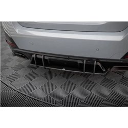 Maxton - Street Pro Central Diffuseur Arriere BMW 4 Gran Coupe M440i G26 Noir-Rouge