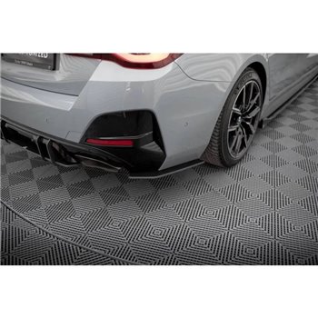 Maxton - Street Pro Lame Du Pare Chocs Arriere BMW 4 Gran Coupe M440i G26 Noir-Rouge