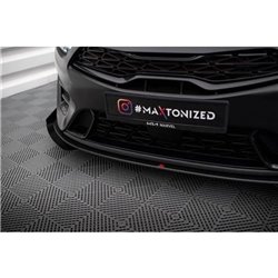 Maxton - Street Pro Lame Du Pare-Chocs Avant Kia Proceed GT Mk3 Facelift / Ceed GT / GT - Line Mk1 Facelift Noir + Rabats Brilla