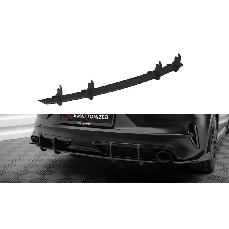 Maxton - Street Pro Central Diffuseur Arriere Kia Proceed GT Mk1 Facelift Noir