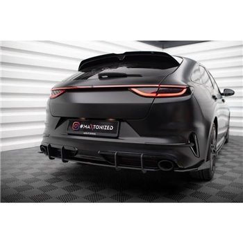 Maxton - Street Pro Central Diffuseur Arriere Kia Proceed GT Mk1 Facelift Noir
