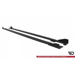 Maxton - Street Pro Rajouts Des Bas De Caisse Kia Proceed GT / GT-Line Mk1 Facelift / Ceed GT Mk3 Facelift Noir-Rouge + Rabats B