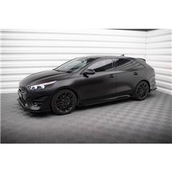 Maxton - Street Pro Rajouts Des Bas De Caisse Kia Proceed GT / GT-Line Mk1 Facelift / Ceed GT Mk3 Facelift Noir + Rabats Brillan