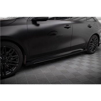 Maxton - Street Pro Rajouts Des Bas De Caisse Kia Proceed GT / GT-Line Mk1 Facelift / Ceed GT Mk3 Facelift Noir + Rabats Brillan