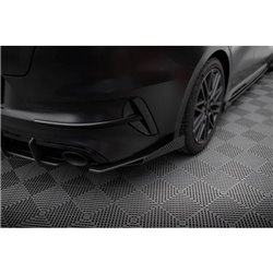Maxton - Street Pro Lame Du Pare Chocs Arriere Kia Proceed GT Mk1 Facelift Noir + Rabats Brillant 