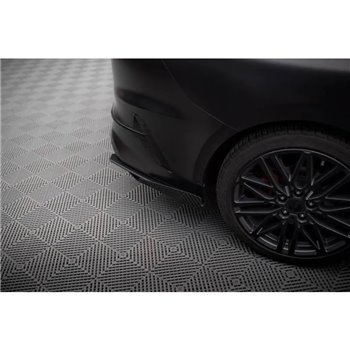 Maxton - Street Pro Lame Du Pare Chocs Arriere Kia Proceed GT Mk1 Facelift Noir-Rouge + Rabats Brillant