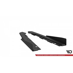 Maxton - Street Pro Lame Du Pare Chocs Arriere Kia Proceed GT Mk1 Facelift Noir-Rouge + Rabats Brillant