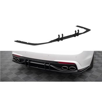 Maxton - Street Pro Central Diffuseur Arriere Kia Stinger Mk1 Noir-Rouge
