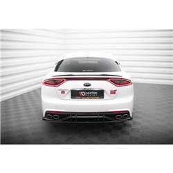 Maxton - Street Pro Central Diffuseur Arriere Kia Stinger Mk1 Noir-Rouge