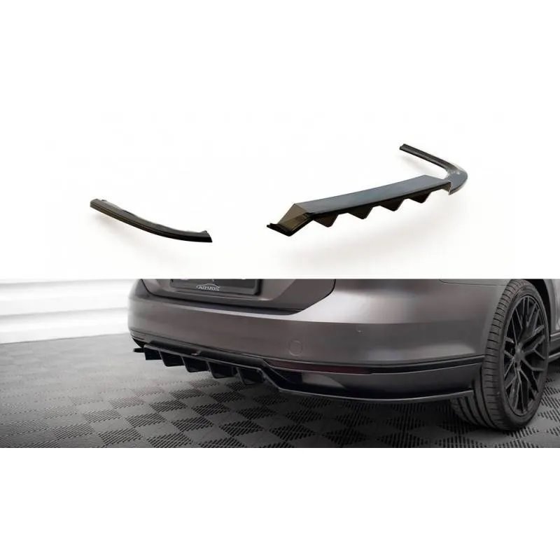 Maxton - Arriere Splitter (avec une barre verticale) Volkswagen Passat Sedan / Variant B8