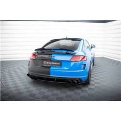 Maxton - Street Pro Lame Du Pare Chocs Arriere Audi TT S 8S Facelift Noir + Rabats Brillant 