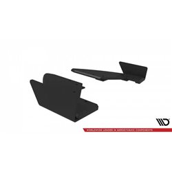 Maxton - Street Pro Lame Du Pare Chocs Arriere Audi TT S 8S Facelift Noir + Rabats Brillant 