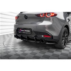 Maxton - Street Pro Central Diffuseur Arriere Mazda 3 Mk4 Rouge