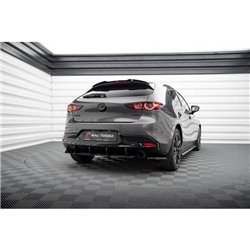 Maxton - Street Pro Central Diffuseur Arriere Mazda 3 Mk4 Noir-Rouge