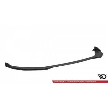 Maxton - Street Pro Lame Du Pare-Chocs Avant Kia Stinger GT / GT-Line / Standard Mk1 Noir-Rouge + Rabats Brillant