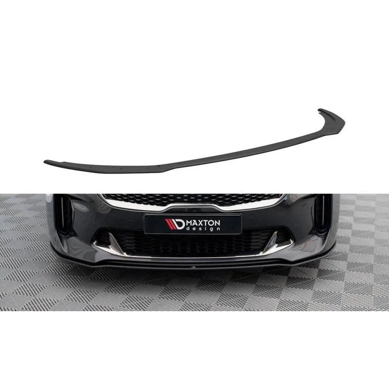 Maxton - Street Pro Lame Du Pare-Chocs Avant Kia Stinger GT / GT-Line / Standard Mk1 Noir-Rouge